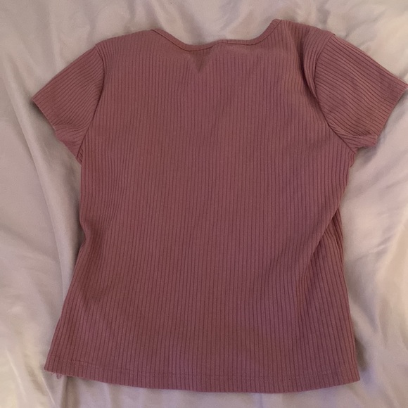 Maroon faux button shirt - Picture 2 of 3